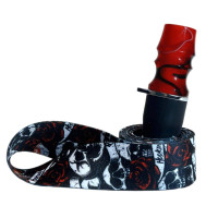 Персональний мундштук для Кальяну PERSONALKA Epoxy Twice Skull Red